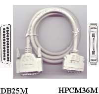 Db25 m a Mini-Centronics 36 m IEEE 1284 5 mts.